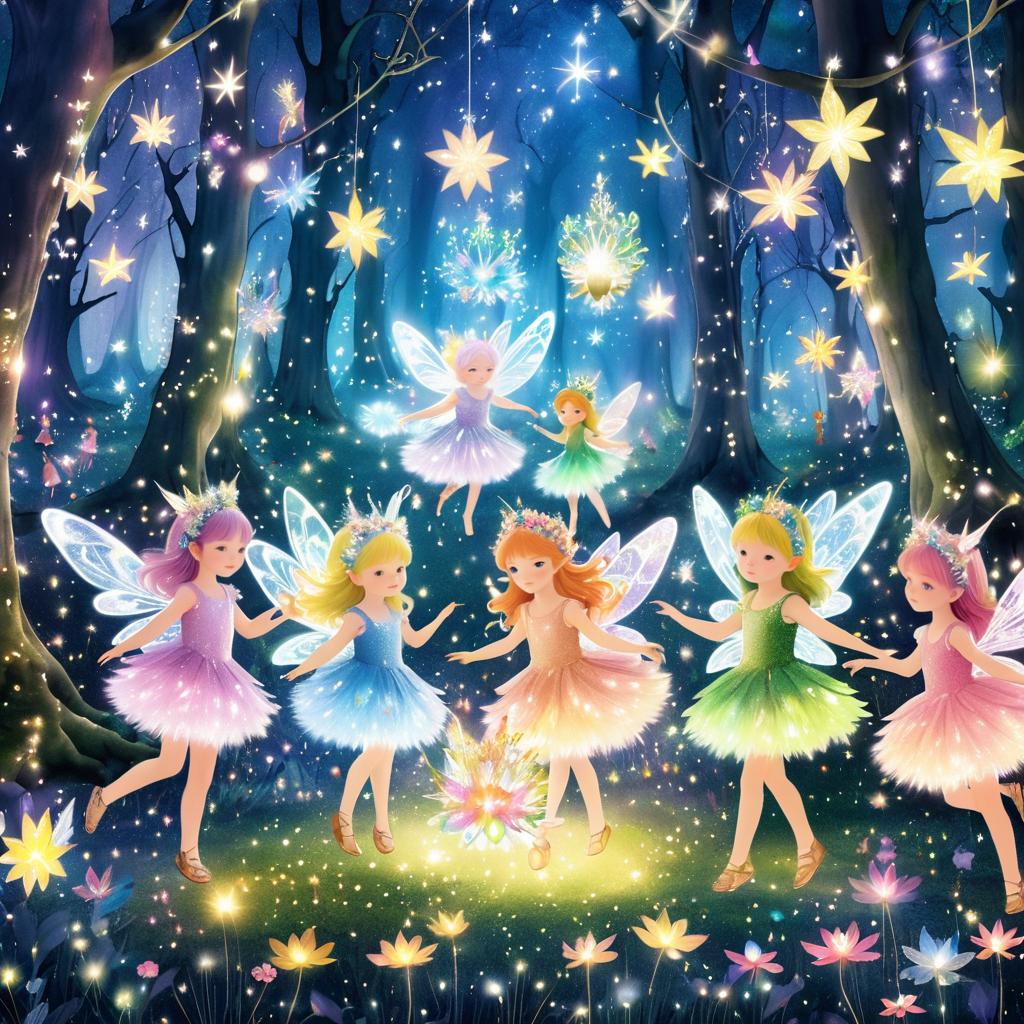 Whimsical Fairies in an Enchanted Forest