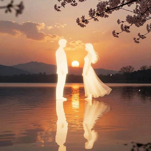Surreal Seelenpartner by Tranquil Lake