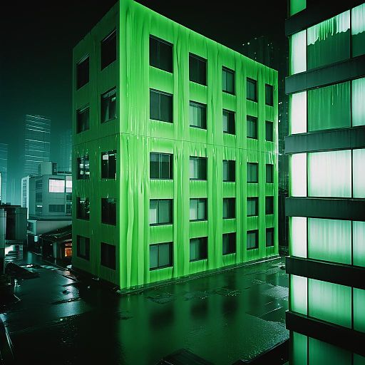 Noir Tokyo: Slime-Covered Cityscape Noir Tokyo: Slime-Covered Cityscape