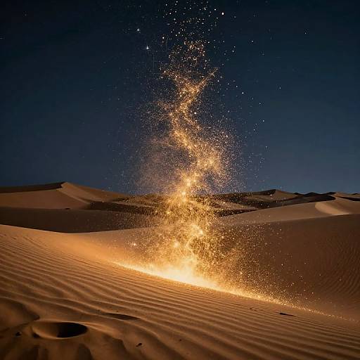 Golden Path of Twinkling Particles