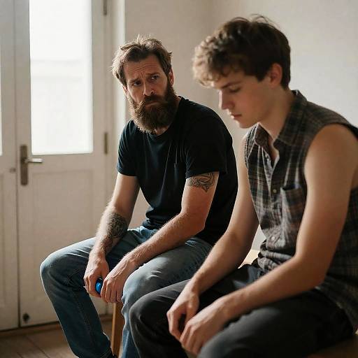 Emotional Encounter in a Rustic Setting