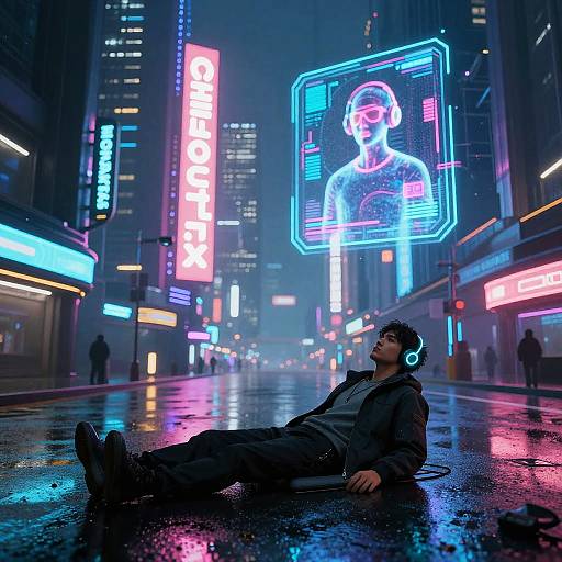 Cyberpunk Chillout in Neon City
