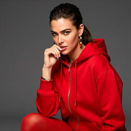 Intense Portrait of a Stylish Woman