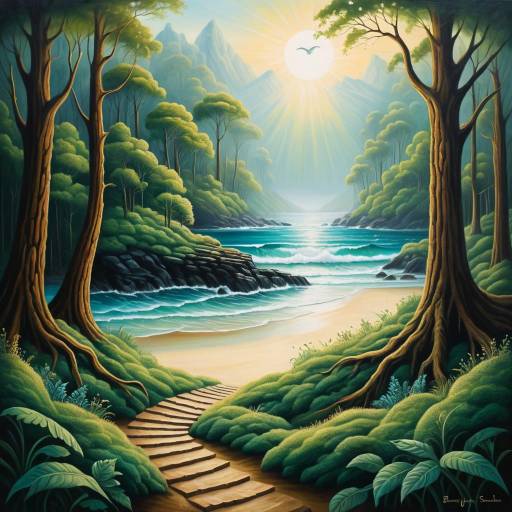 Mythical Sands in Dreamy Forest Clearing