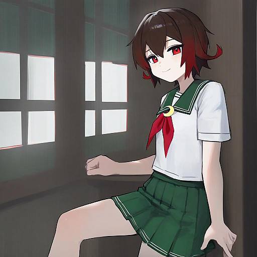 Illustration of Mutsuki kai ni (kancolle), kantai collection in the style of Vertigris