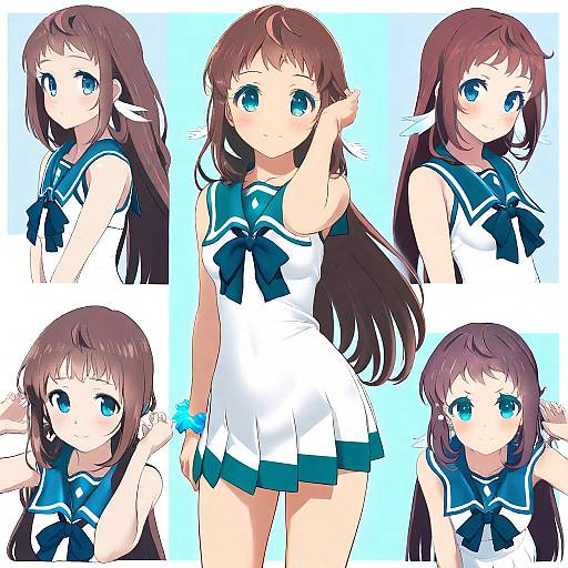 Illustration of Mukaido manaka, nagi no asukara in the style of Takafumi