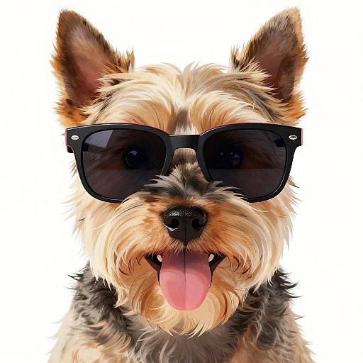 Quirky Cairn Terrier Cartoon Portrait