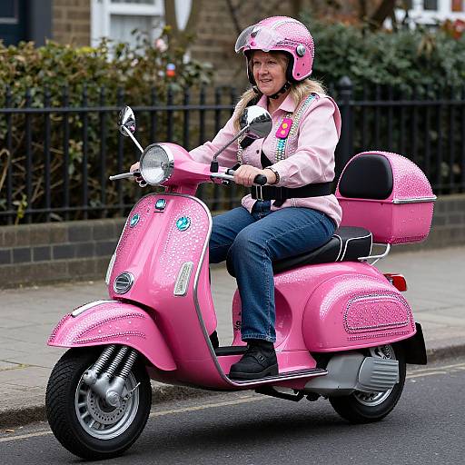 Sarah Chelsom's Decorated Scooter Attack