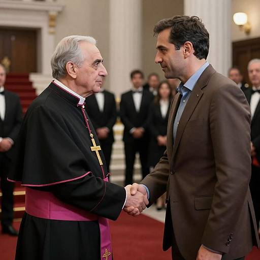 Formal Handshake in Grand Hall