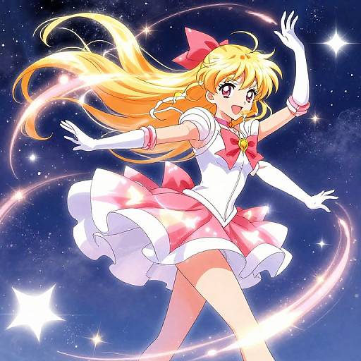 Magical Trans Girl Manga Illustration