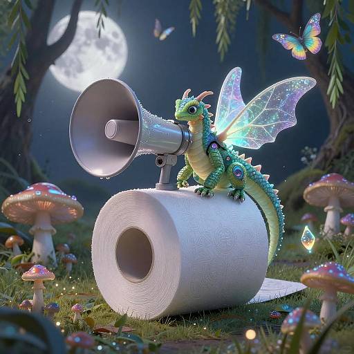 Moonlit Megaphontron Bard in Willow Glade