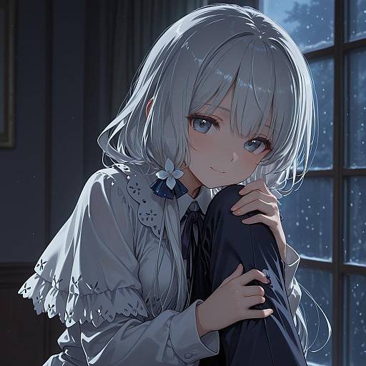 Illustration of Hamazura shiage, toaru majutsu no index in the style of Inaba shiki