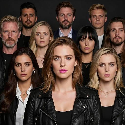 Group of Diverse Adults with Serious Expressions