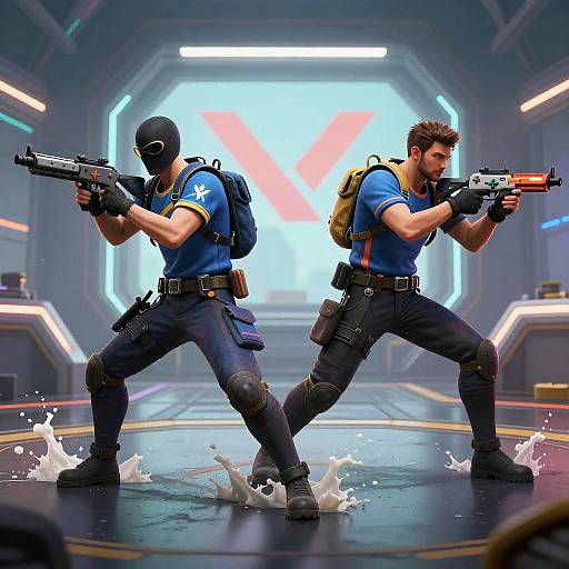 Valorant Splash Art Action Scene