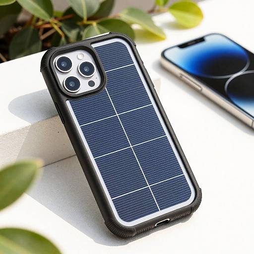 Solar Panel iPhone Case Close-Up