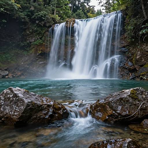 Silky Waterfalls in Ansel Adams Style