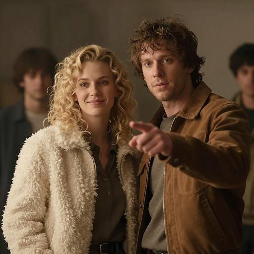 Warm Moment in a Dimly Lit Room