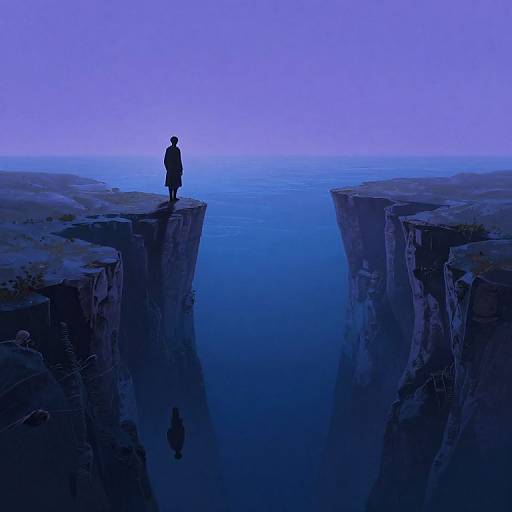 Solitary Reflection Over Infinite Abyss