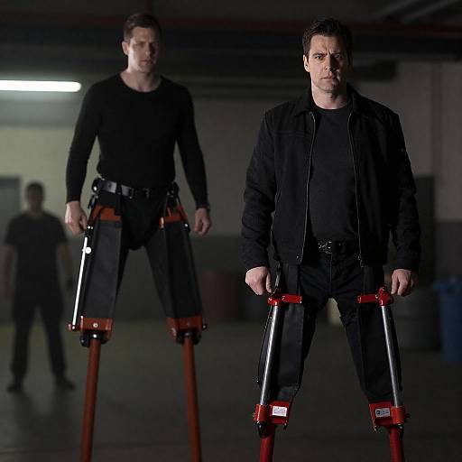 Dramatic Industrial Portrait of Two Men