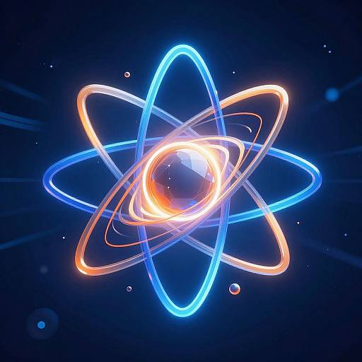 Futuristic Atomic Logo Design