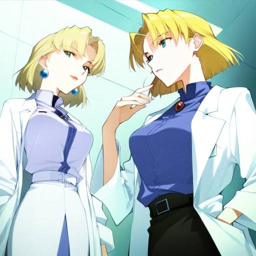 Illustration of Akagi ritsuko, neon genesis evangelion in the style of Jirou (chekoro)