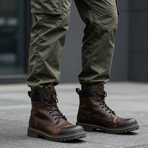 Rugged Urban Cargo Pants and Boots