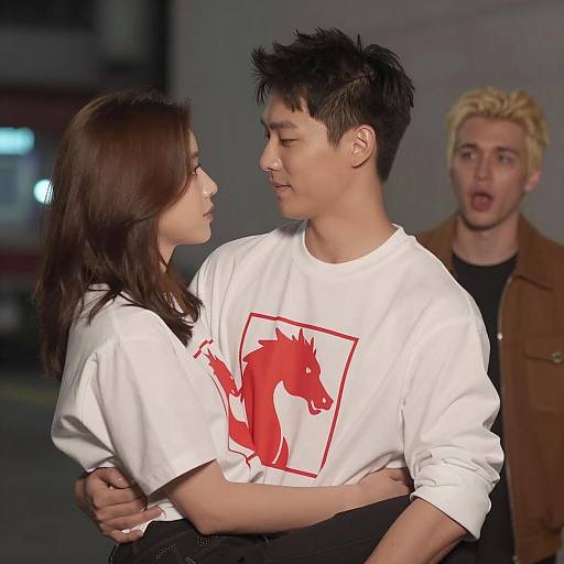 Urban Evening Portrait of Three Friends