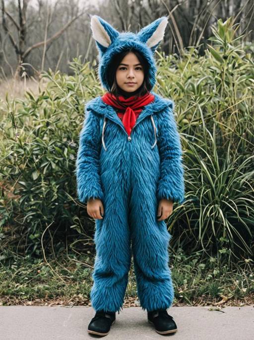 Child in Blue Rosita Costume