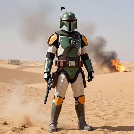 Jedi Fett in Desert Battle Gear