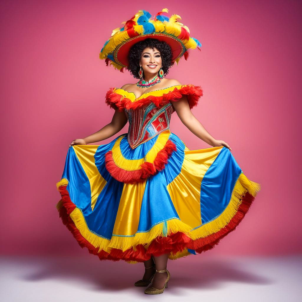 Joyful Performer at Oruro Carnival