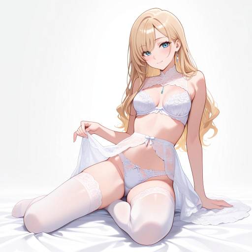 Charismatic Beauty in Lingerie Pose Charismatic Beauty in Lingerie Pose