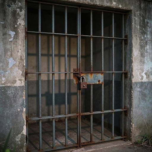 Moody Jail at Dusk Scene