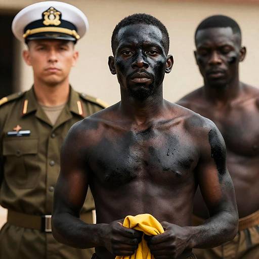 Dramatic Portrait of Three Diverse Men