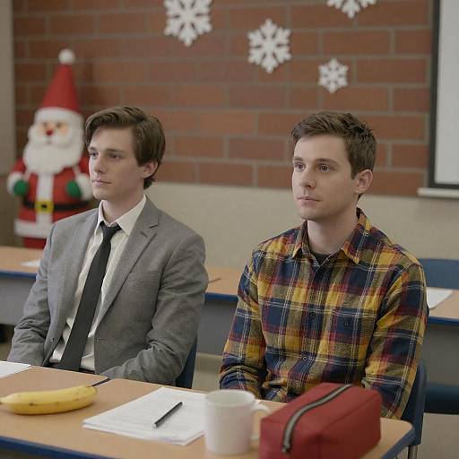 Classroom Discussion Between Two Men