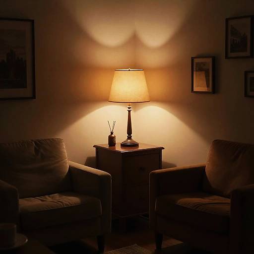 Cozy Vintage Room with Warm Lighting