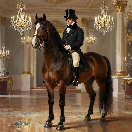 Anthropomorphic Horse in Regency Ballroom