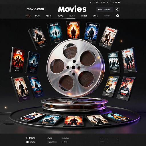 3D Immersive Movie Reel Homepage