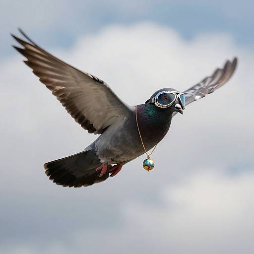 Aviator Pigeon Exploring the Skies
