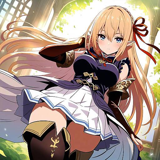 Illustration of Arisa (shadowverse), shadowverse in the style of Sekai saisoku no panda