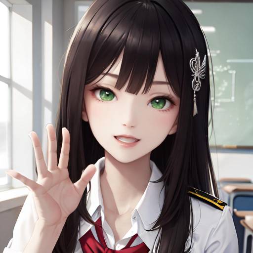 Aesthetic Anime Portrait of Shouko Komi