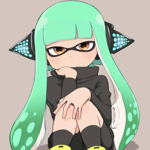 Illustration of Agent 3 (splatoon), splatoon (series) in the style of Tengu (tetuo kun)