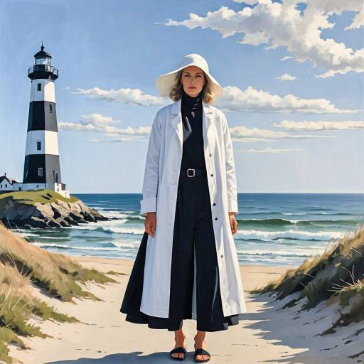 Woman in Modern Nun-Inspired Outfit by Lighthouse