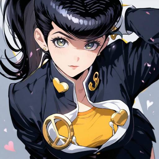 Stylish Girl with Pompadour and Earrings