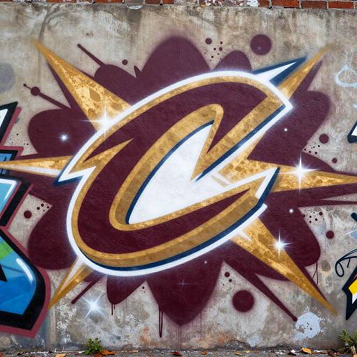 2023 Cavs Graffiti Logo Art
