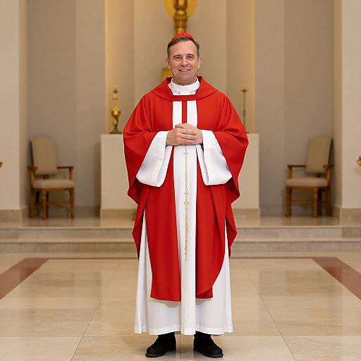 Humorous Priest Costume in Grand Room