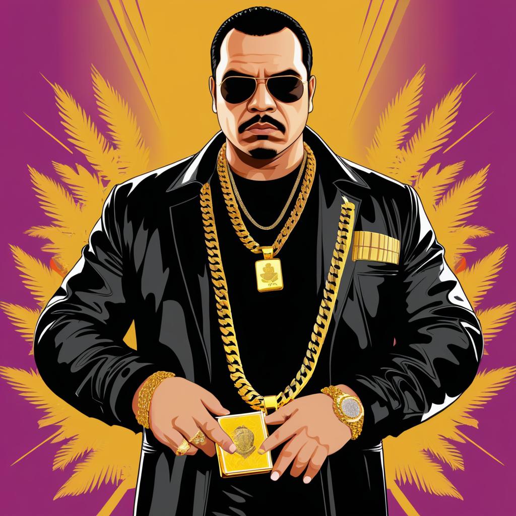 Notorious Drug Lord Illustration Inspired by GTA