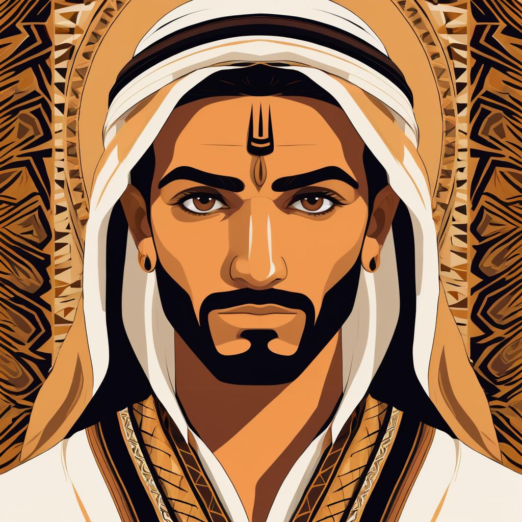 Stylized Portrait of a Middle-Eastern Man