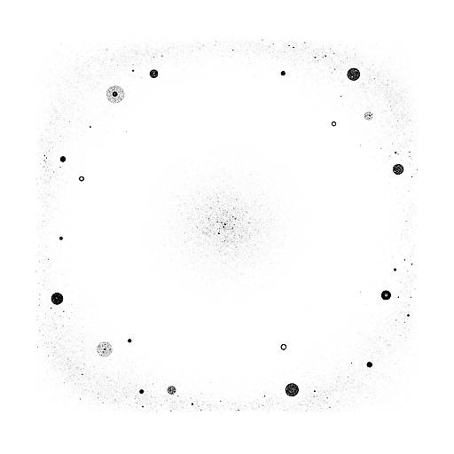 Abstract Pixelated Dot Pattern