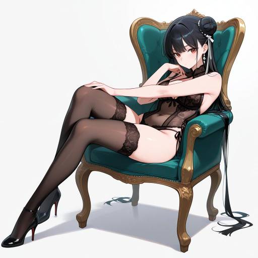 Elegant Woman in Lingerie and Lace Elegant Woman in Lingerie and Lace