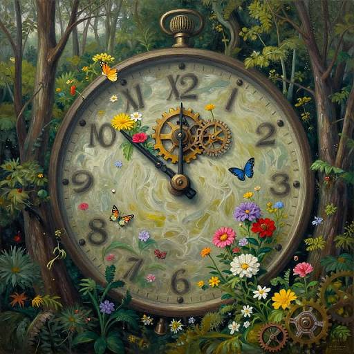 Surreal Forest of Timepieces